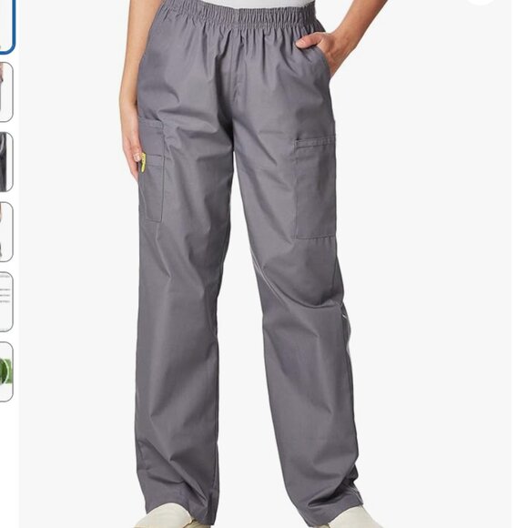 WonderWink Origins Gray Scrub Pants - Picture 1 of 10